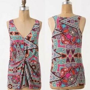 Anthropologie Leifnotes Silk Tank Blouse